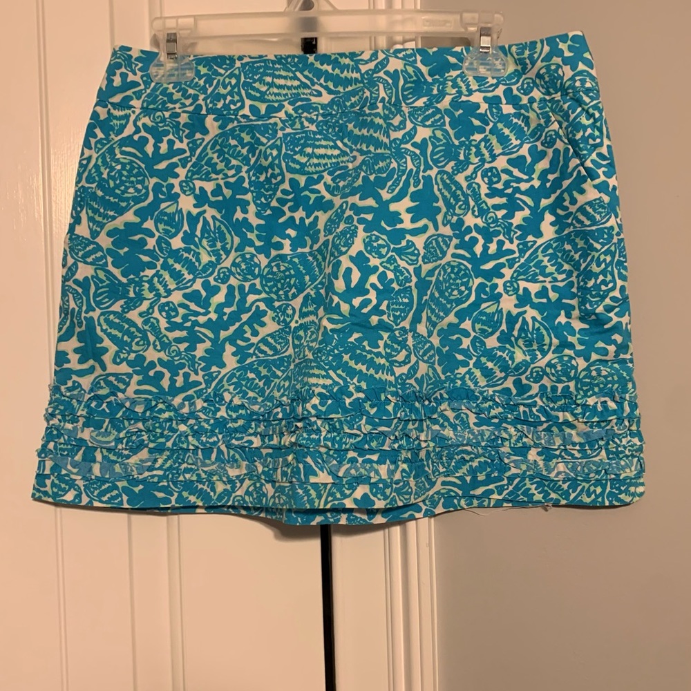 Lilly Pulitzer skort - size 4 - original Lilly lace hem - vintage